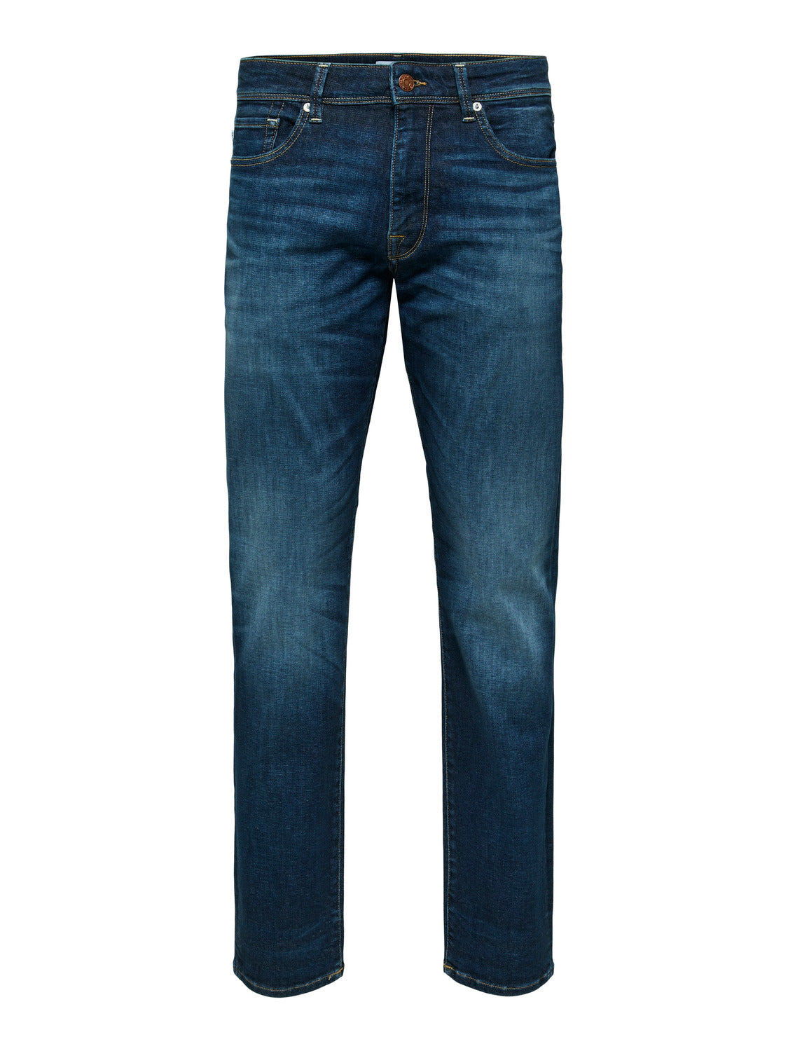 SELECTED HOMME - 196-STRAIGHT SCOTT Jeans - Dark Blue Denim